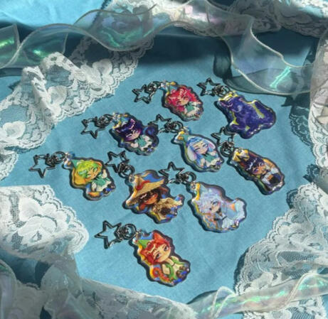 WHA Rainbow Acrylic Keychains