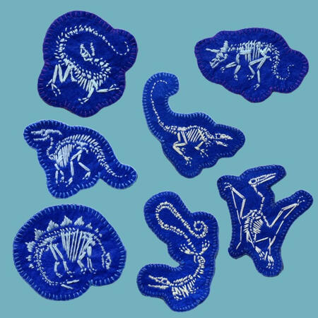 Handmade Dinosaur Patches