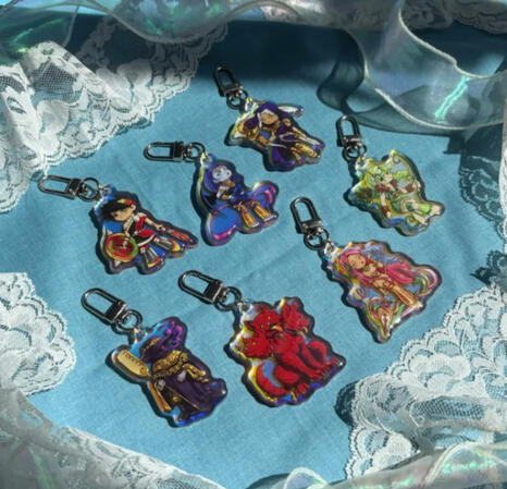 Hades Rainbow Acrylic Keychains
